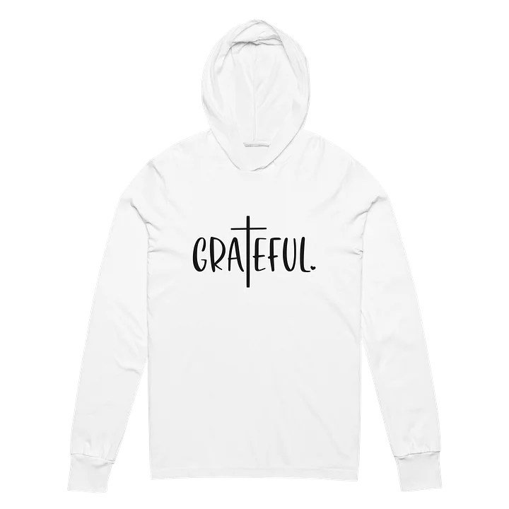 Grateful Vibes Long Sleeve Hooded T-Shirt product image (2)