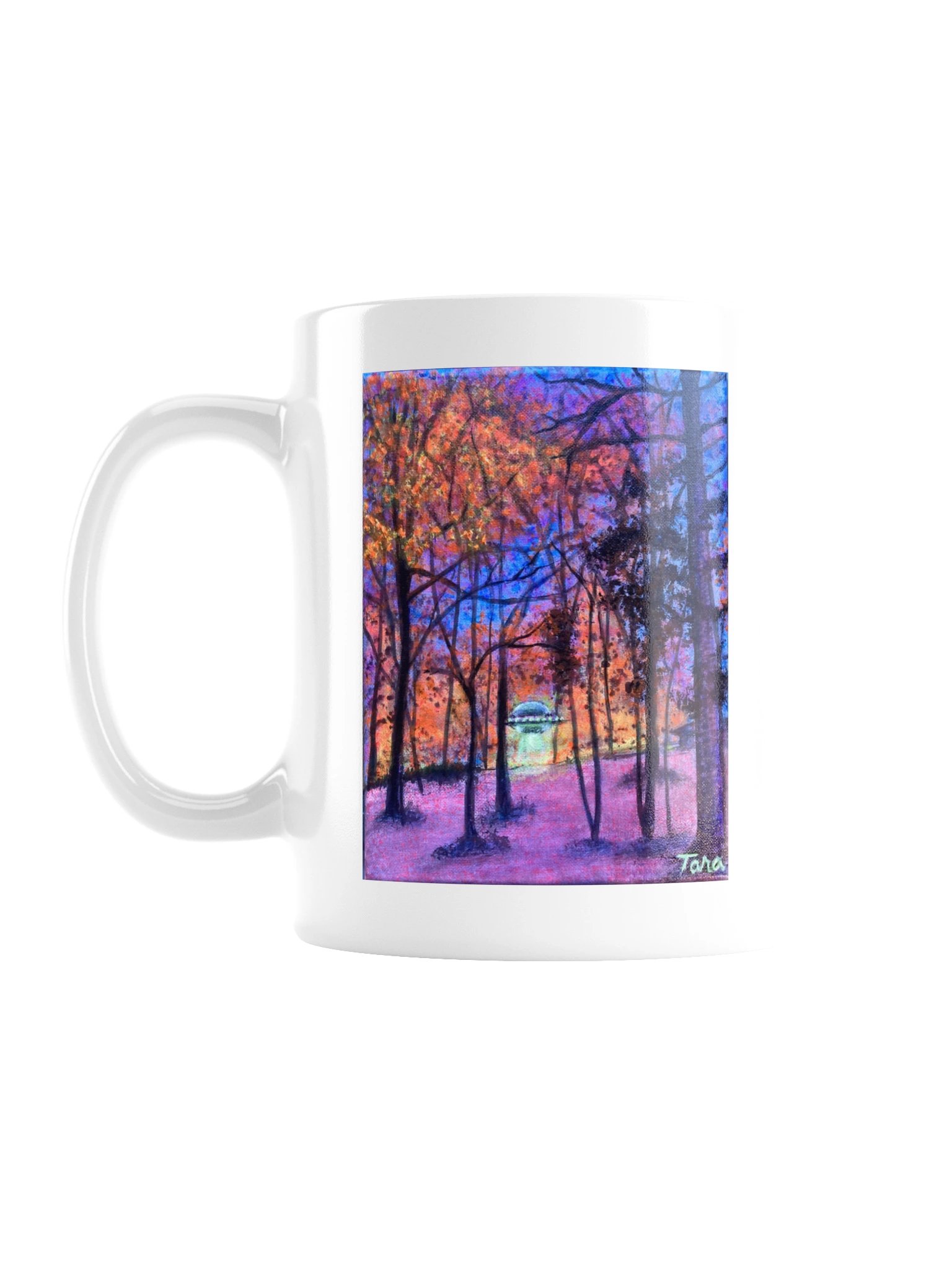 Tara Enchanted Forest White Glossy Mug product image (1)