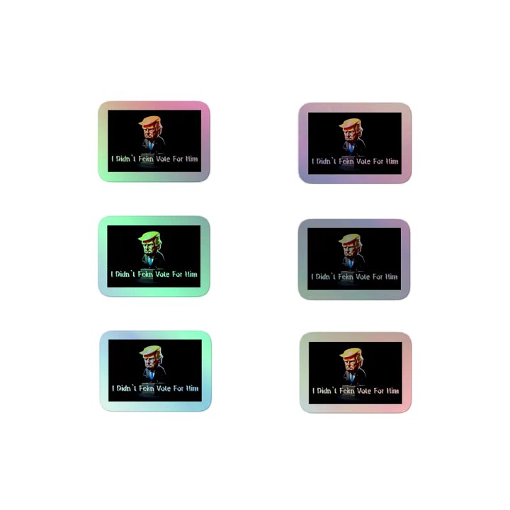 Resistor, I Didn't Fckn Vote for Him w/image, NSFW Holo Sticker Pack product image (2)