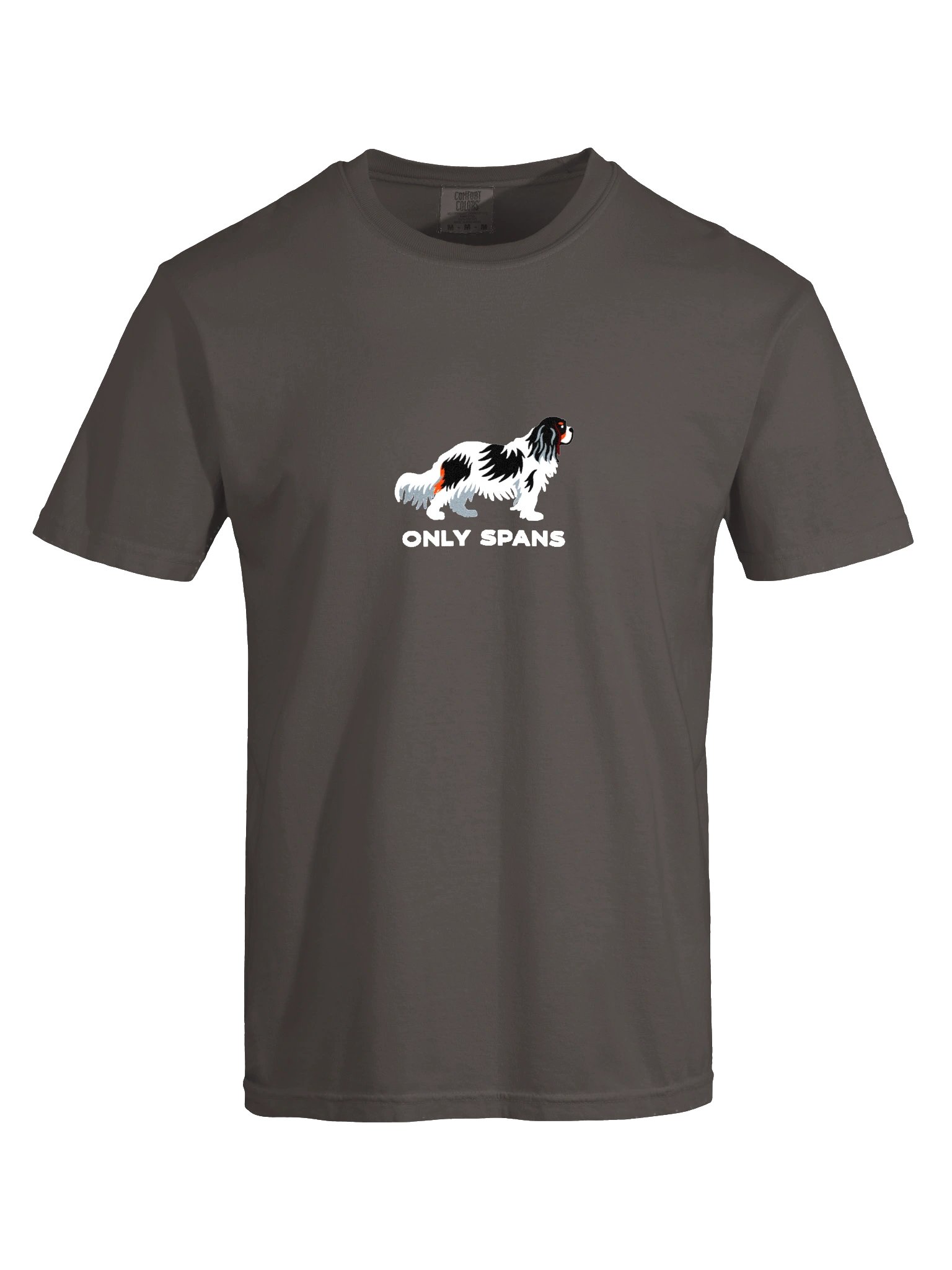 Only Spans T-Shirt(Embroidered) of a Cavalier King Charles Spaniel(Tricolor) product image (10)