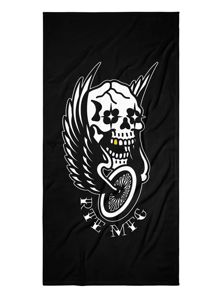 GOLD TOOTH SKULL RIDER BEACH TOWEL product image (2)