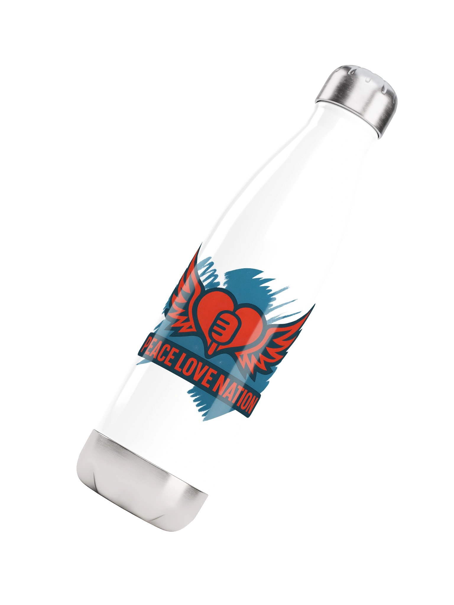 PLN White Stainless Steel Water Bottle product image (7)