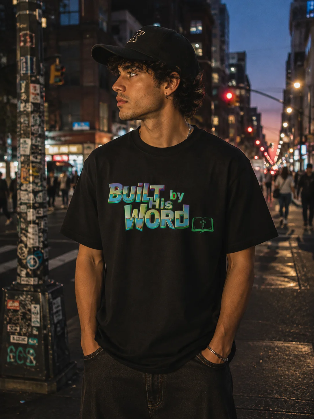Built by His Word Streetwear Graffiti T-shirt product image (3)