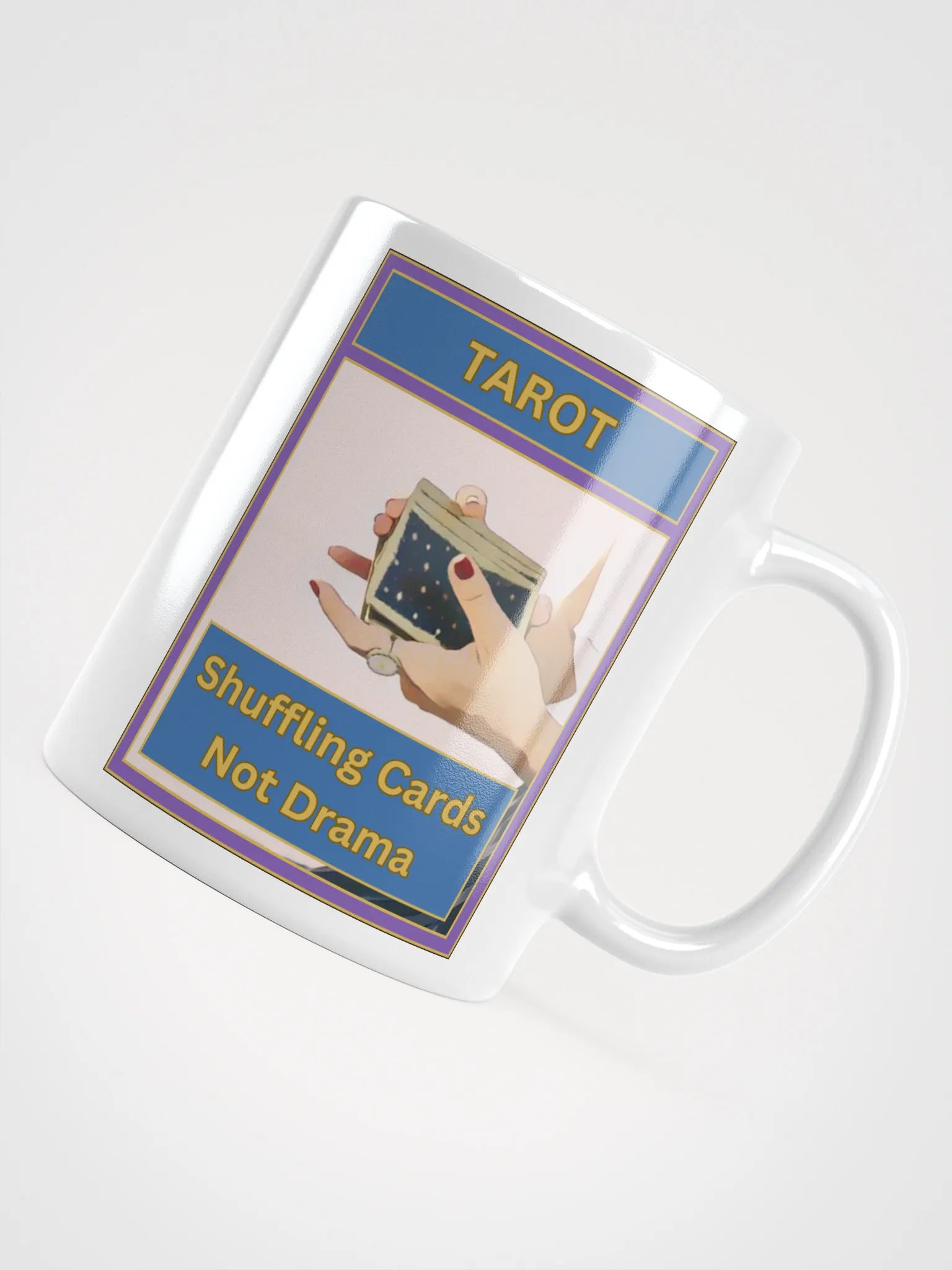Tarot Shuffling Cards Not Drama Tarot Mug, Tarot Card Vibes Mug, Tarot Card Mug product image (4)