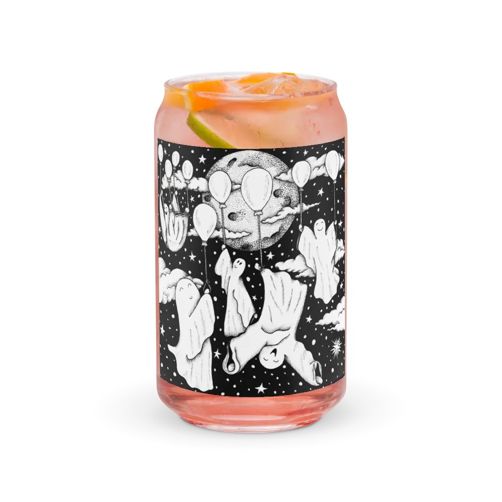 Floaty Ghosty can-shaped glass product image (3)