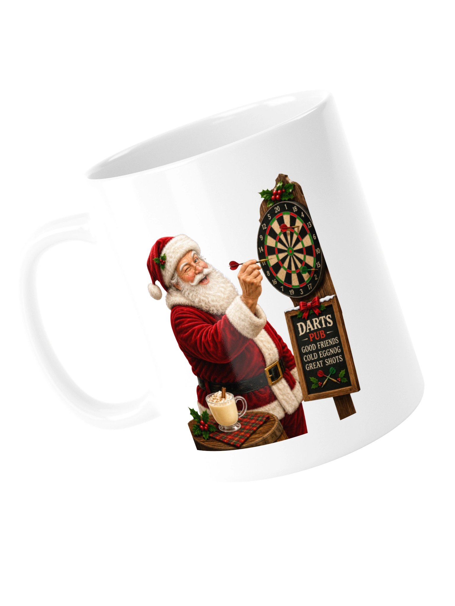 Santa’s off the clock—and aiming for the bullseye! Mug product image (13)