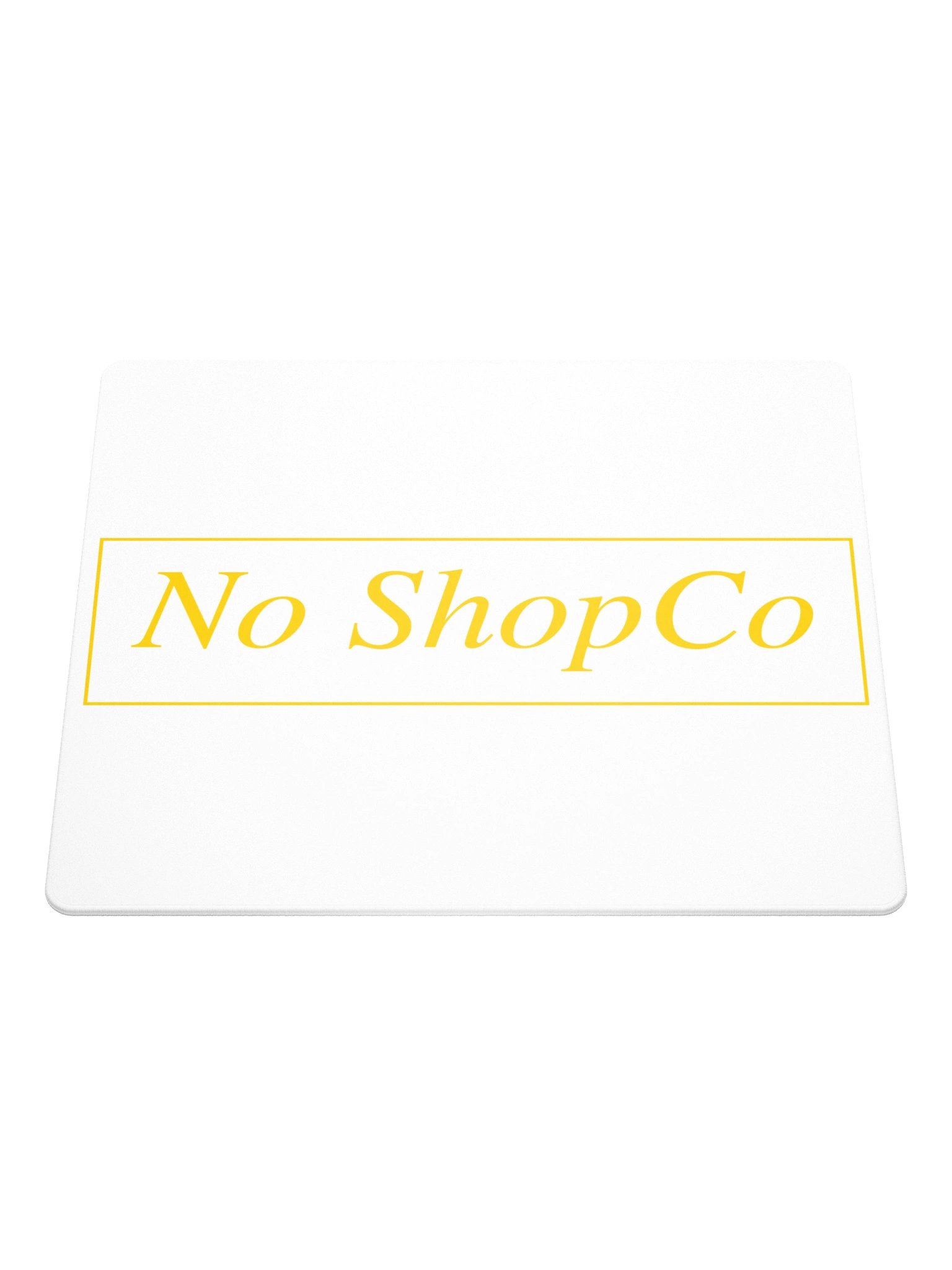 No ShopCo Gaming Mouse Pad - Yellow on White product image (1)