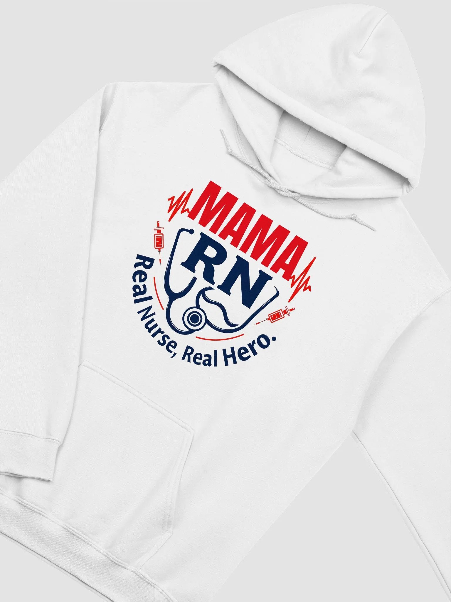 Mama RN, Real Nurse, Real Hero Hoodie product image (19)