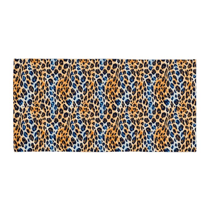 Blue Brown Leopard Towel product image (1)