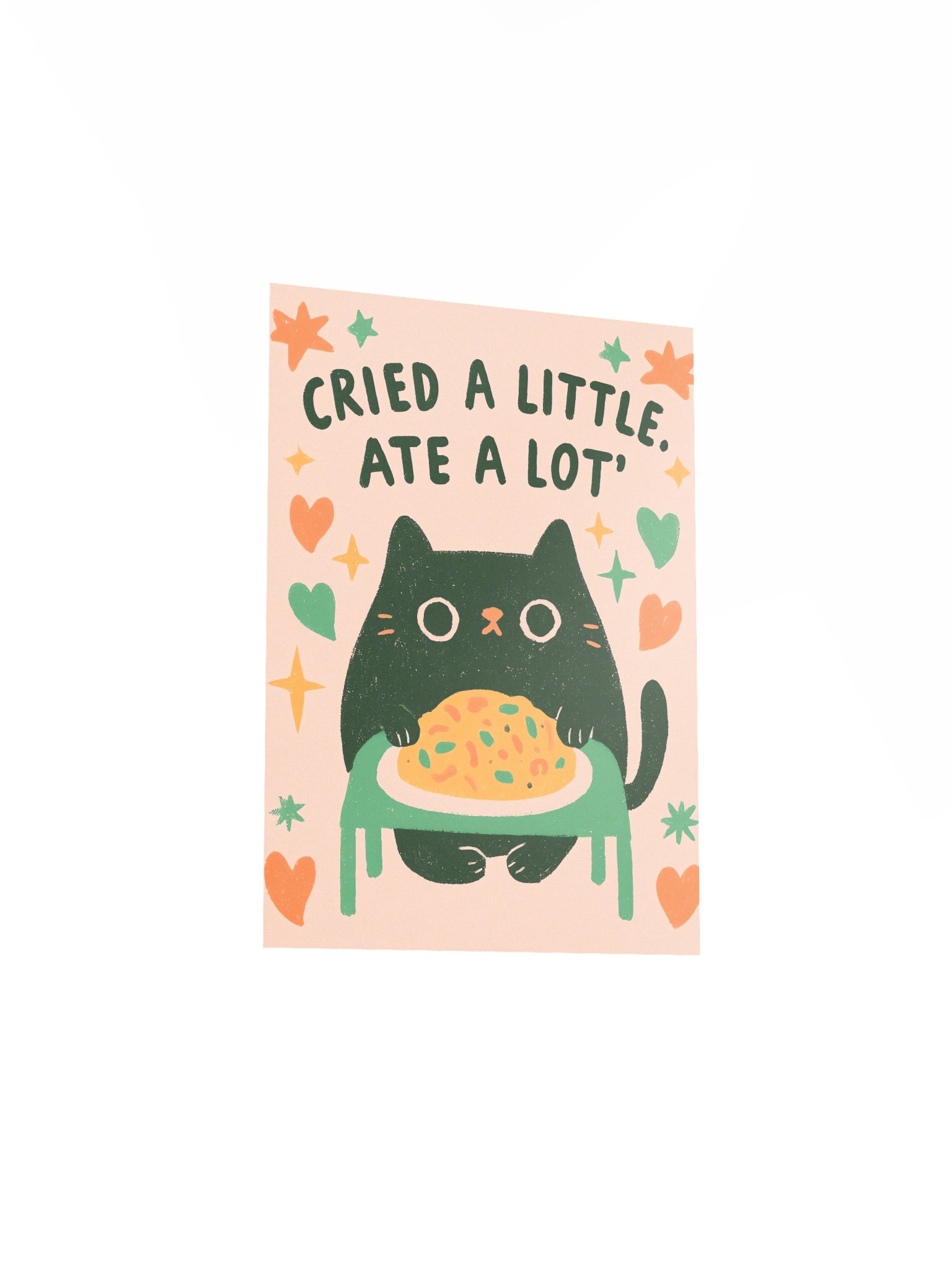 Cried a Little, Ate a Lot Cat Poster product image (11)