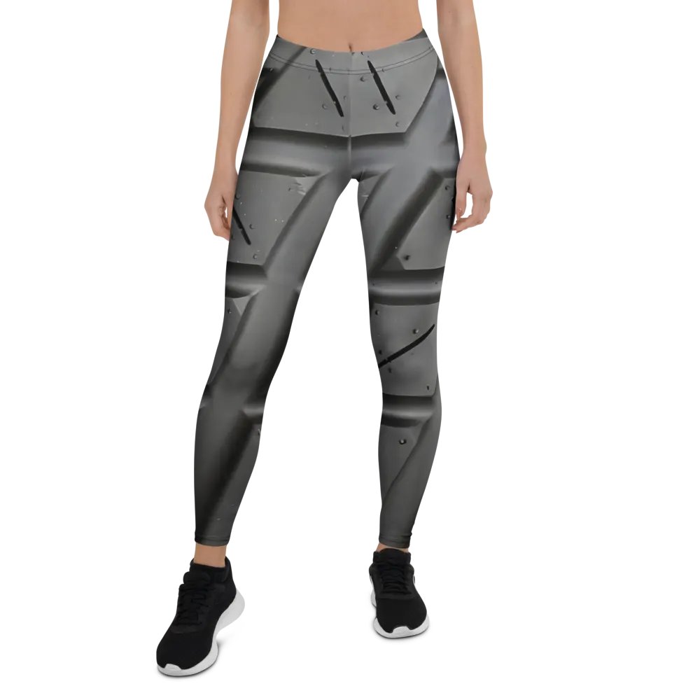 wet tire leggings black - 82% polyester product image (1)