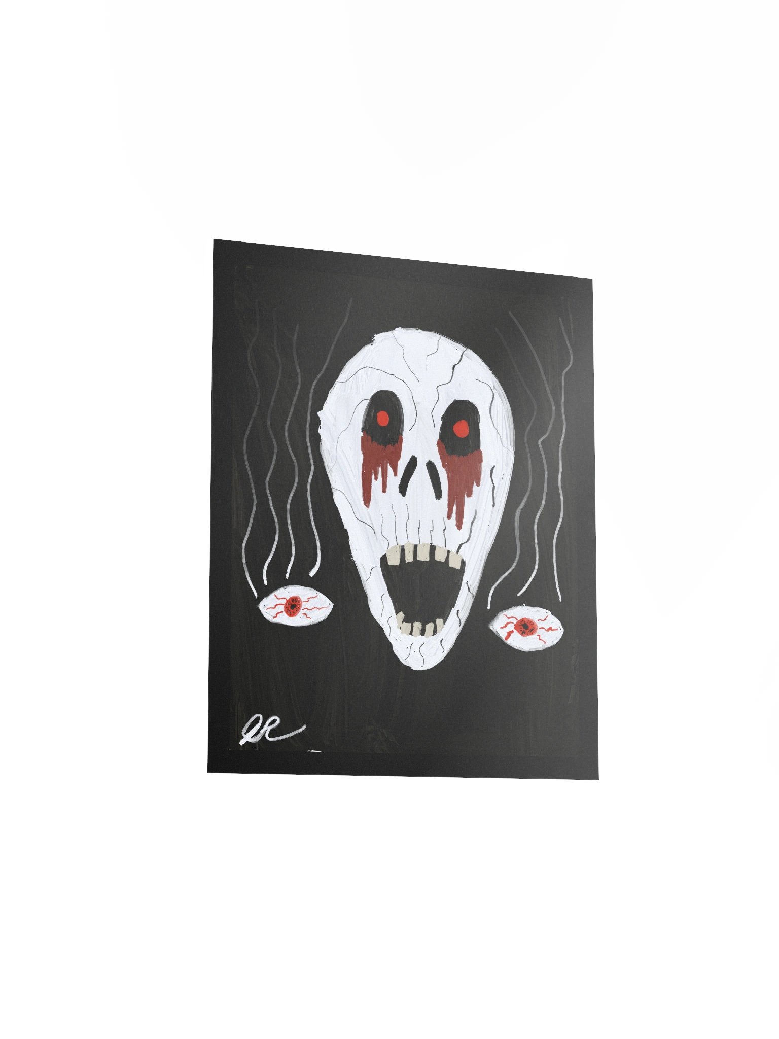 Haunted Grin: Skull & Floating Eyes Poster product image (9)
