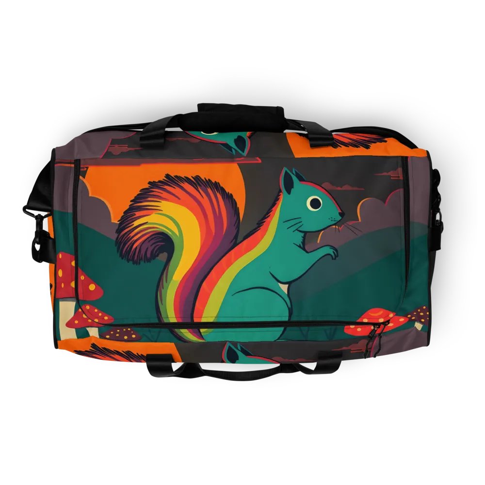 Rainbow Squirrel All-Over Duffle Bag product image (8)