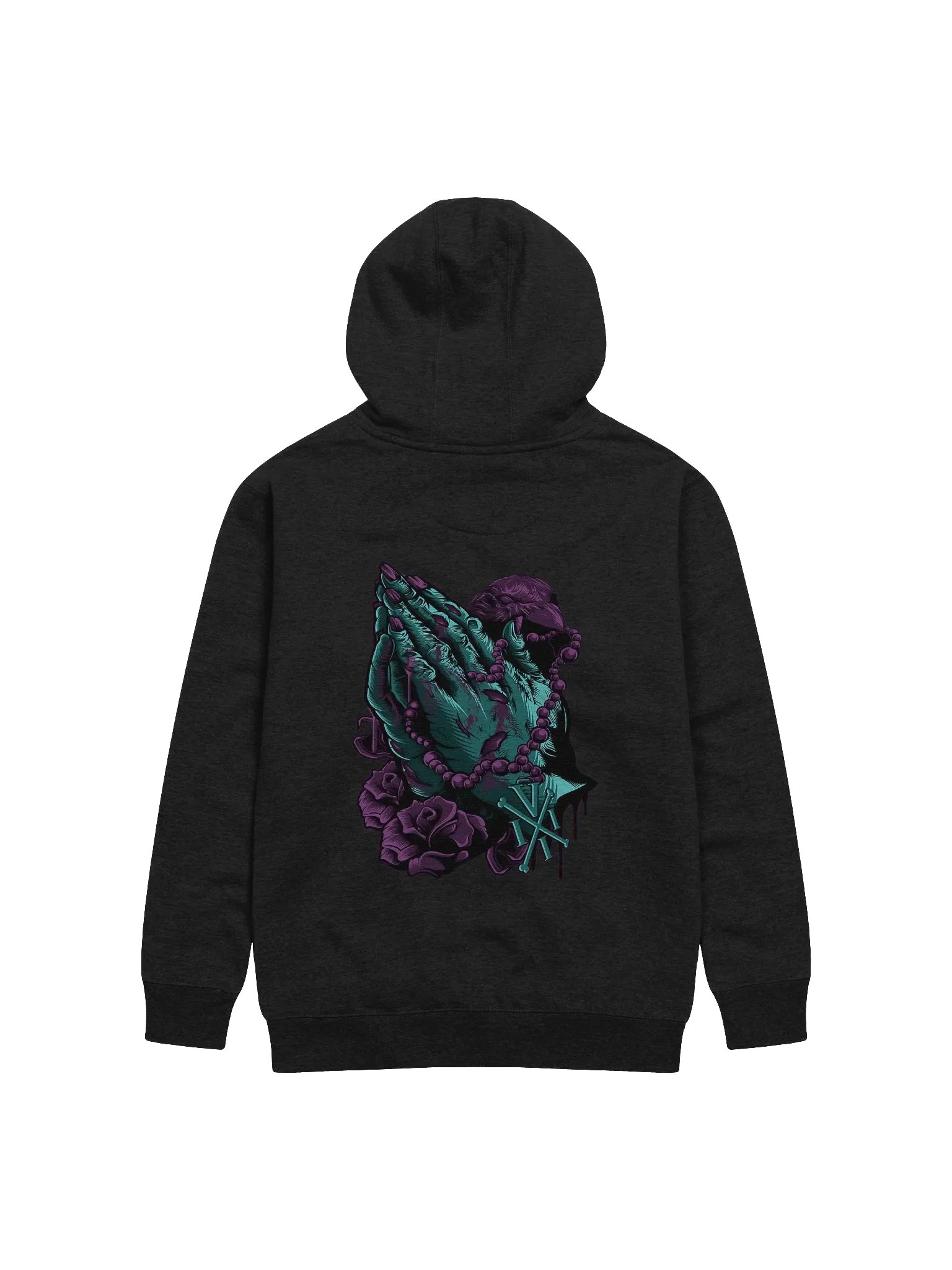 Vampire Prayer Back Printed Hoodie product image (2)