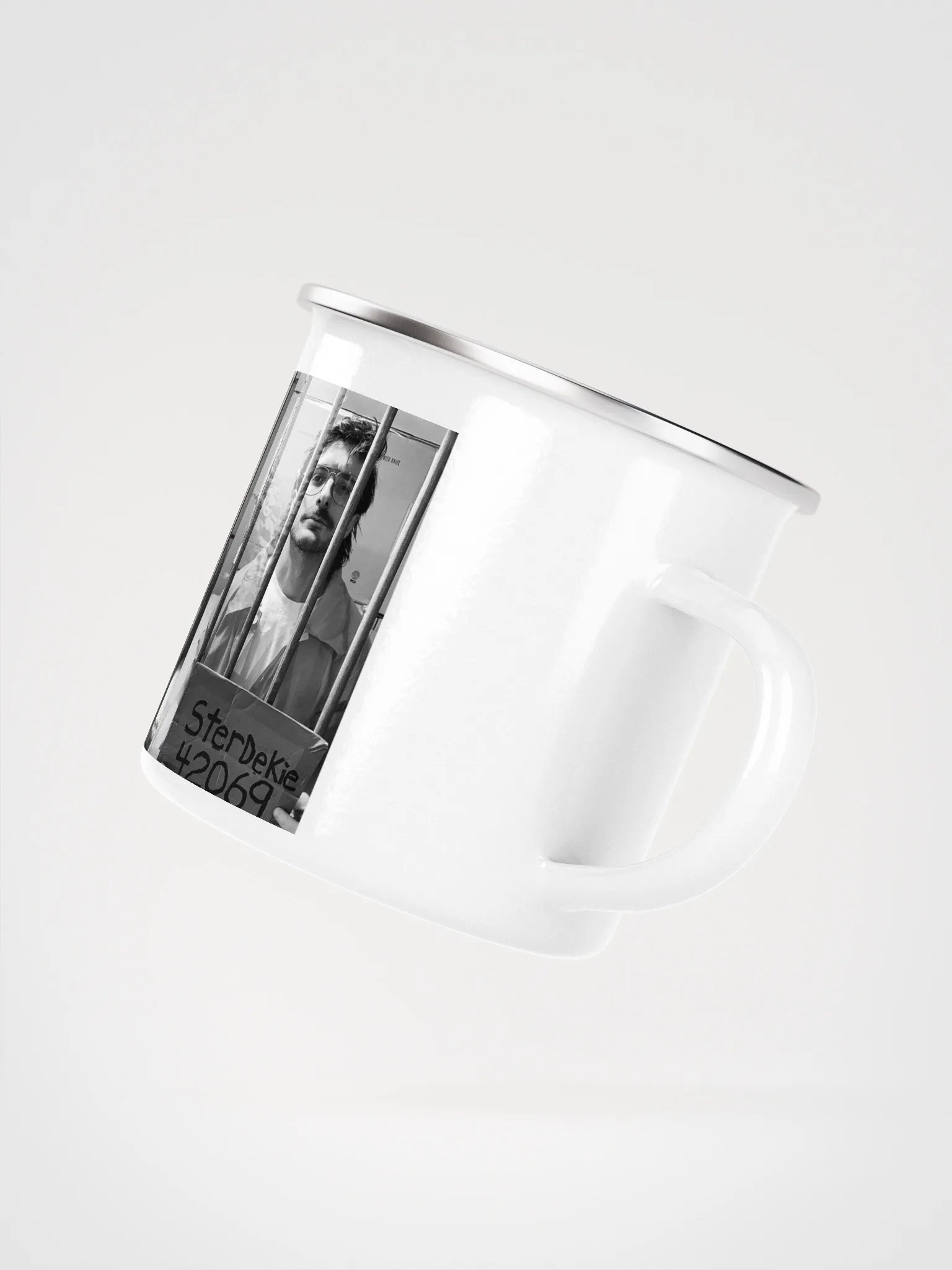 Behind Bars Enamel Mug product image (3)