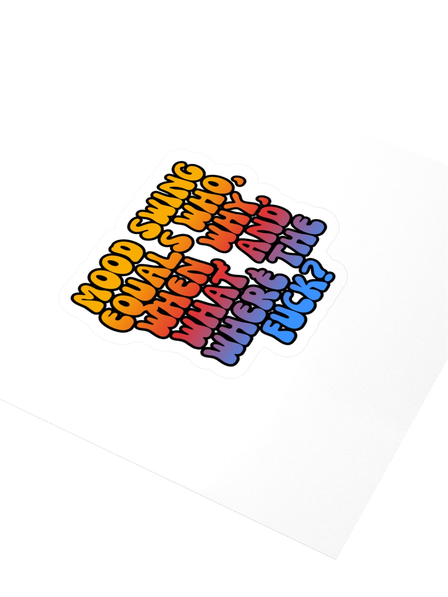 Menopause Chaos Kiss Cut 4"x4" Vinyl Sticker product image (3)