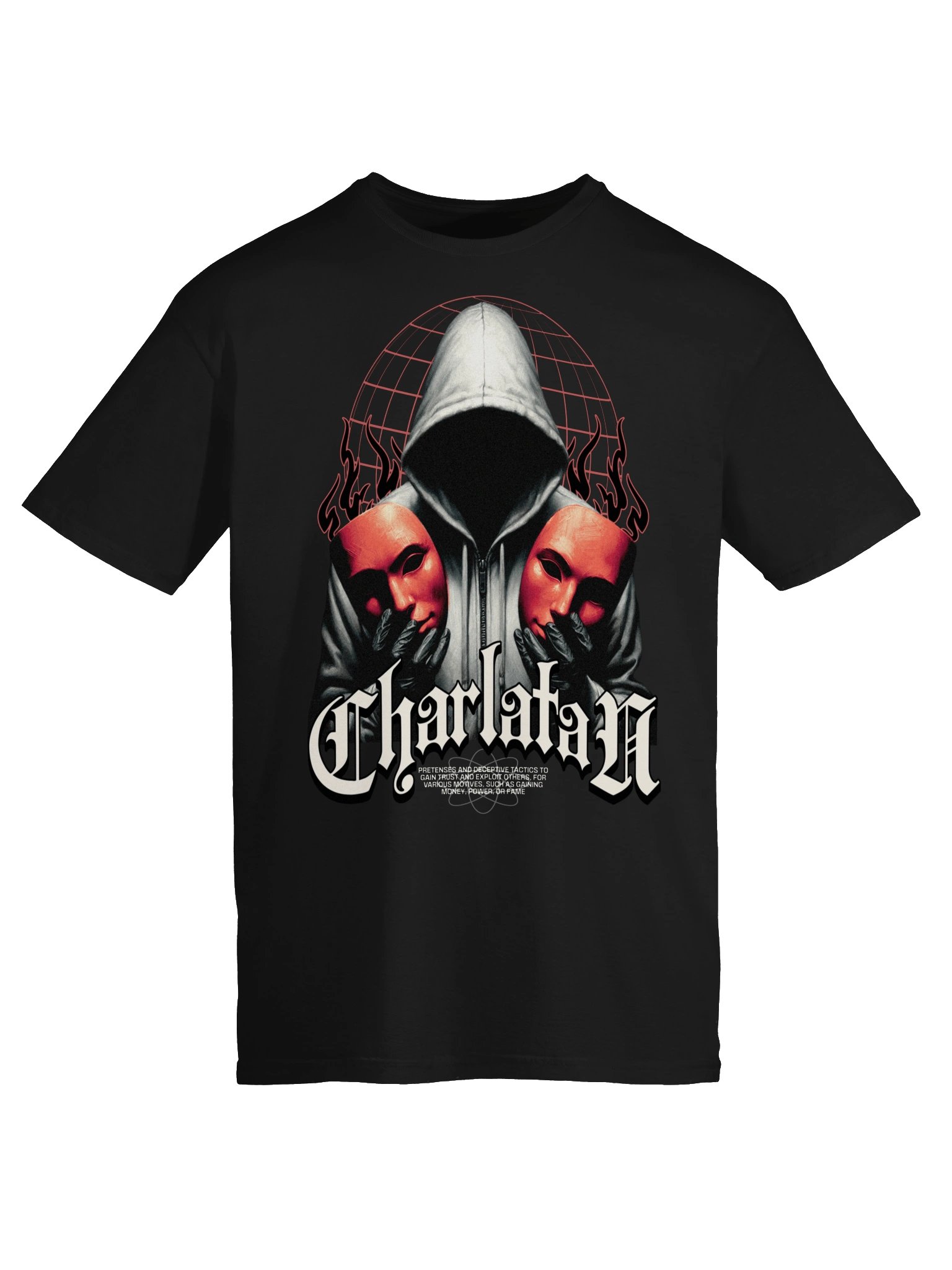Charlatan Masked Figure Graphic Unisex Softstyle T-Shirt product image (4)