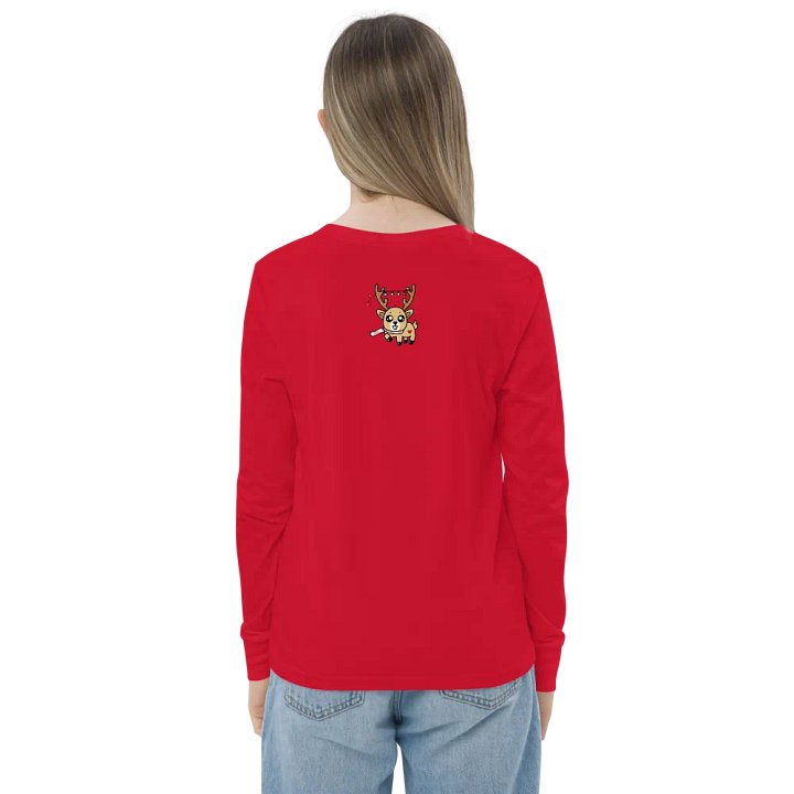 Festive Reindeer Christmas Long Sleeve Tee product image (2)