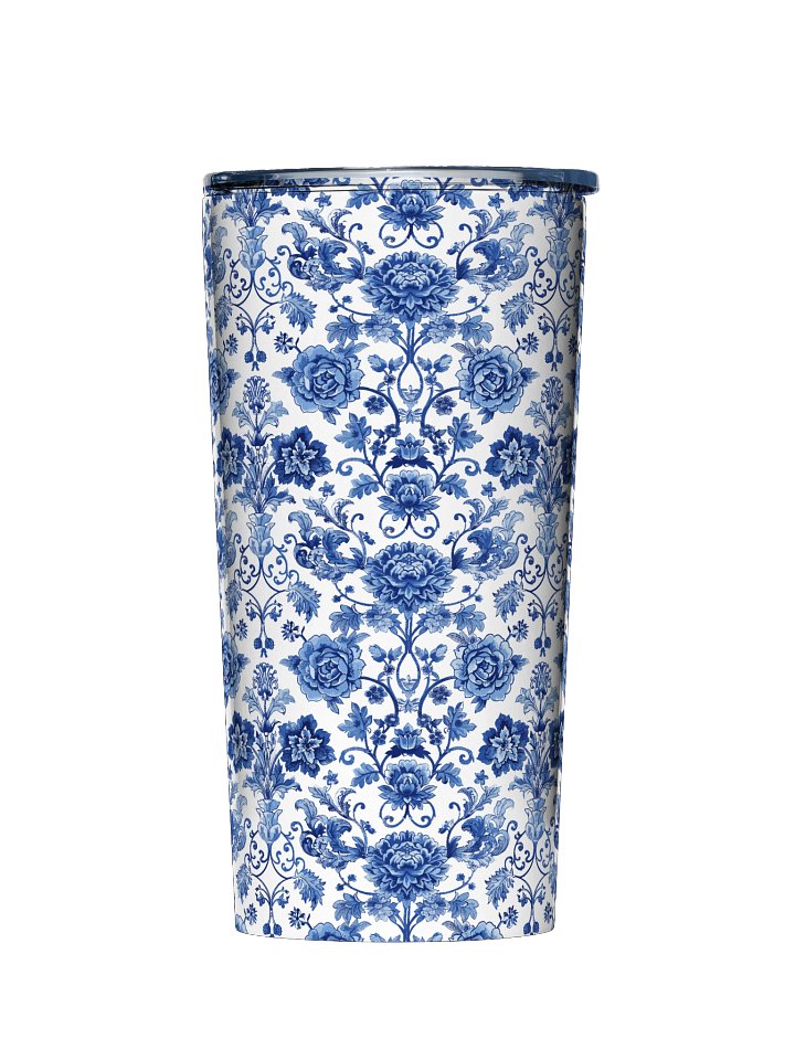 Blue Floral Porcelain Travel Mug product image (1)