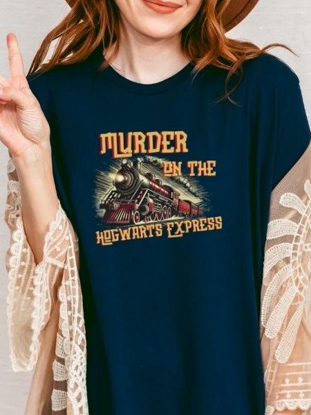 Magical Express Train Funny Vintage Pulp Mystery Harry Potter Shirt product image (7)