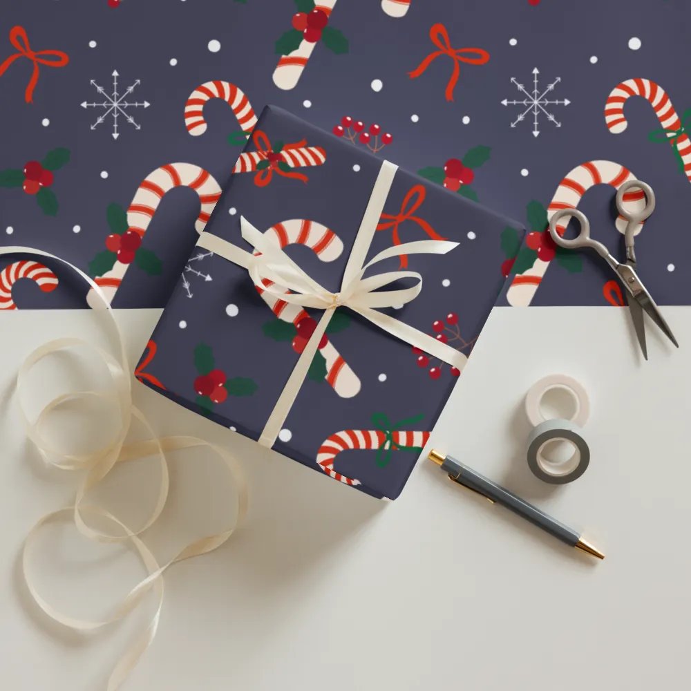 Candy Cane Dreams Wrapping paper product image (12)
