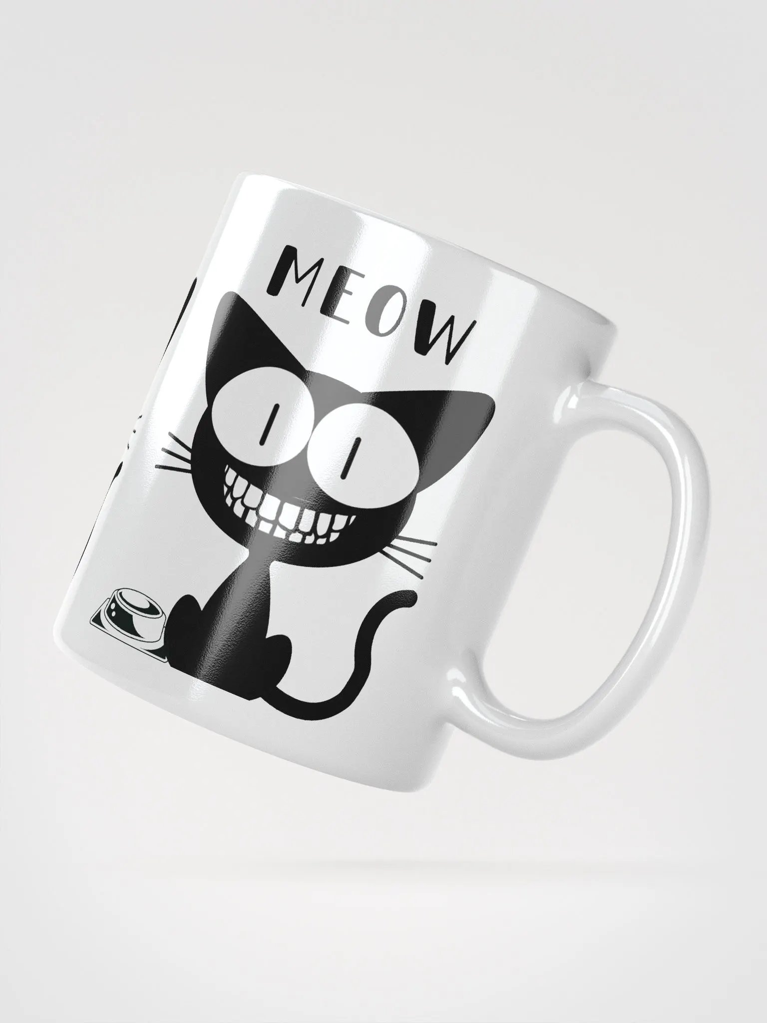 SMILING BLACK CAT, MEOW product image (4)