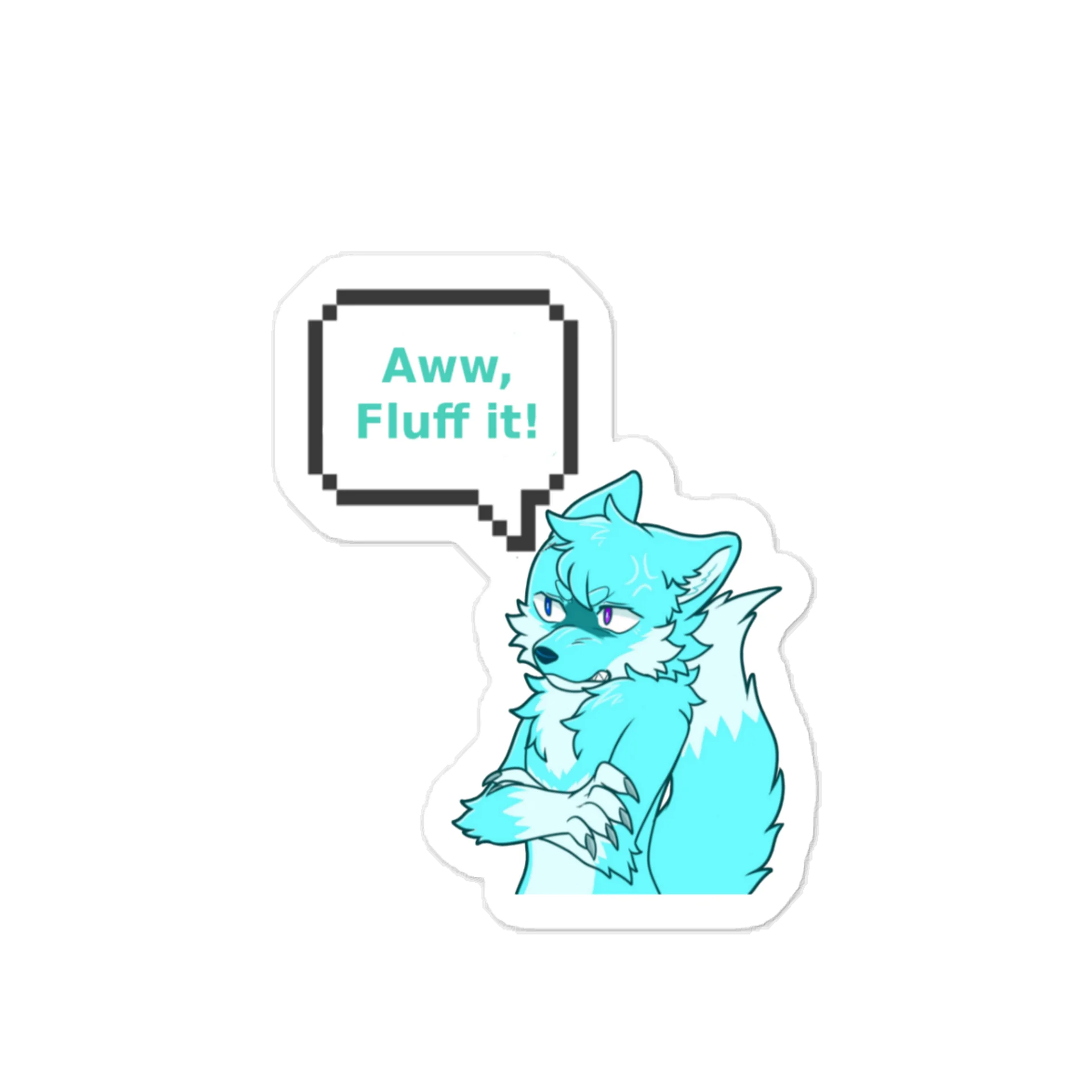 Vynal "Aww, Fluff It!" Sicker product image (1)