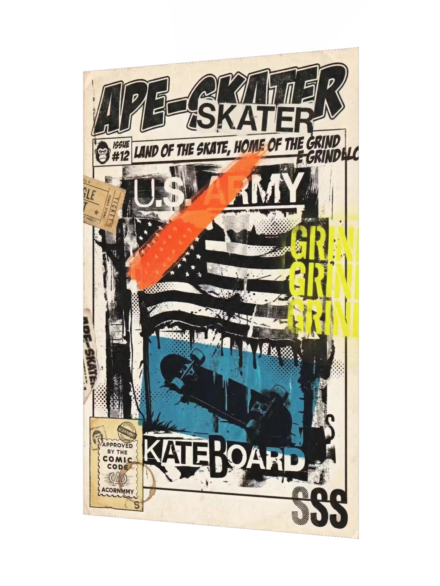 APE-SKATER // ISSUE #12: "GRIND SSS" (VARIANT E - SPECIAL EDITION) product image (9)