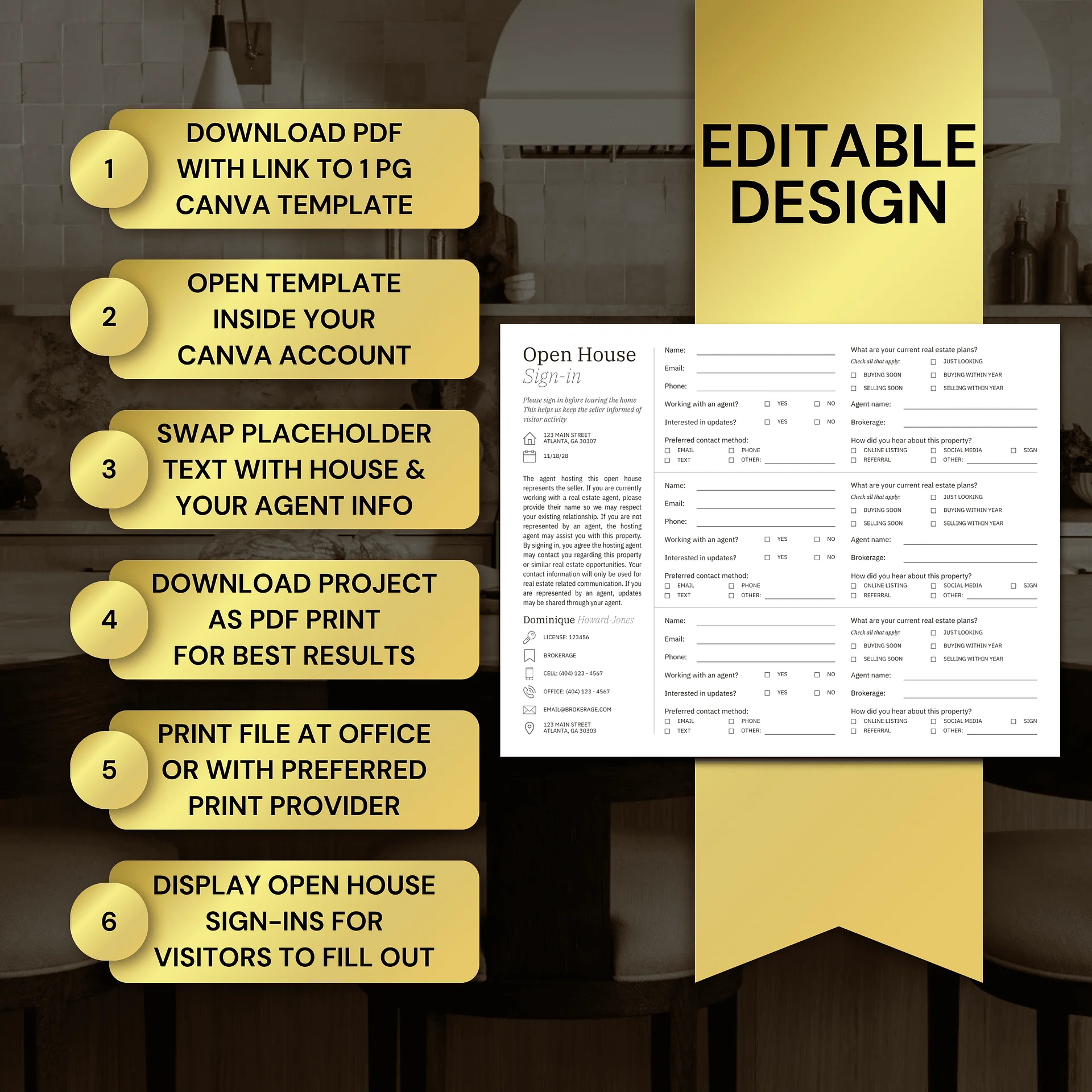 Real Estate Open House Sign-In Vol. 3 product image (7)