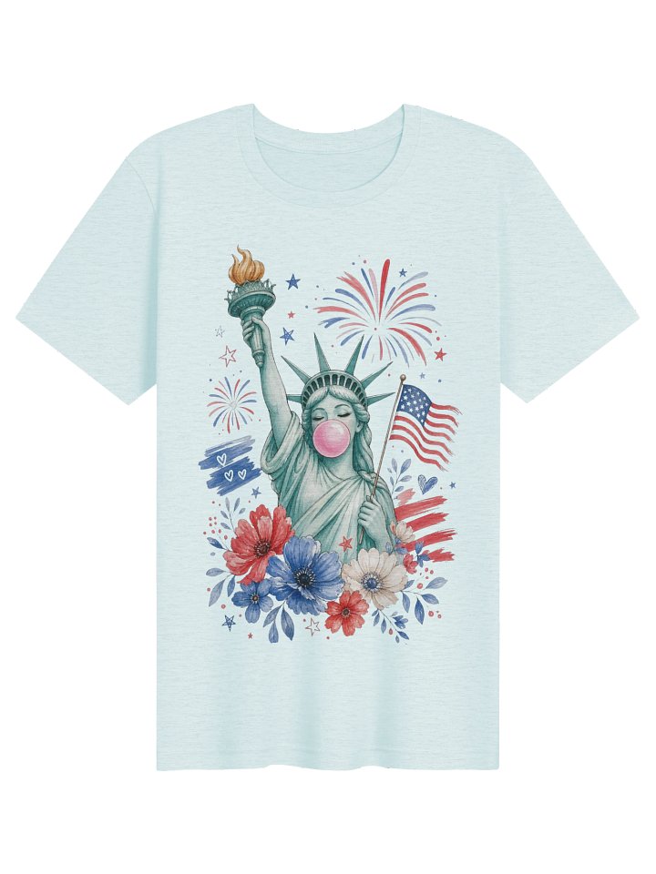 Lady Liberty Bubblegum Tee product image (1)