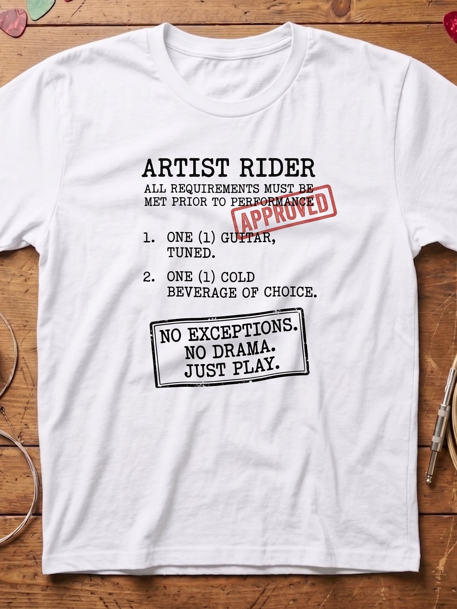 Artist Rider - Guitar T-Shirt | Funny Guitar T-Shirts product image (1)