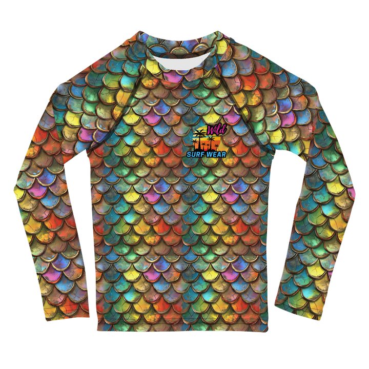 Wild Dragon Scale Kids Rash Guard #2 product image (1)