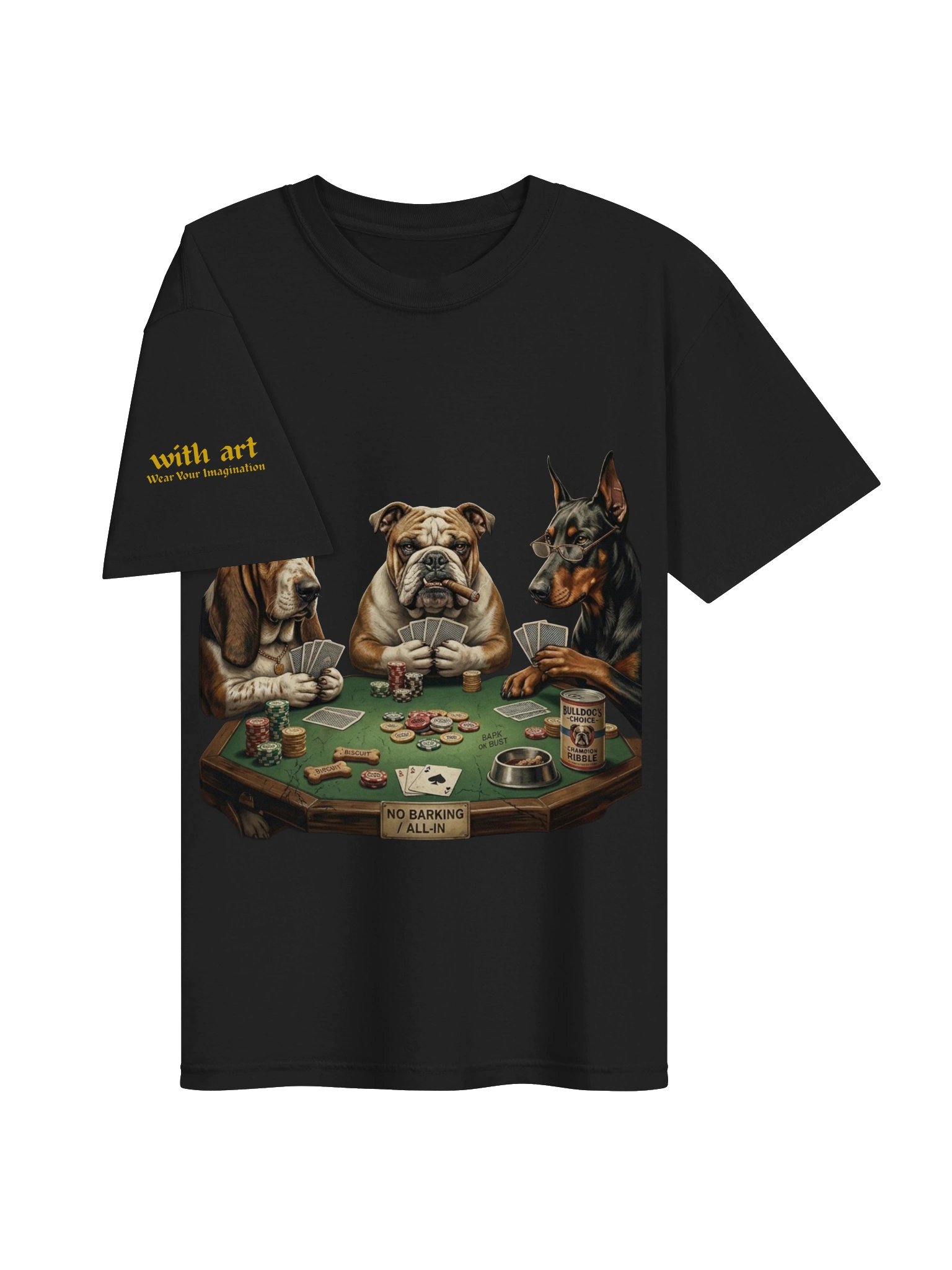 Vintage Dog Poker T-Shirt product image (3)