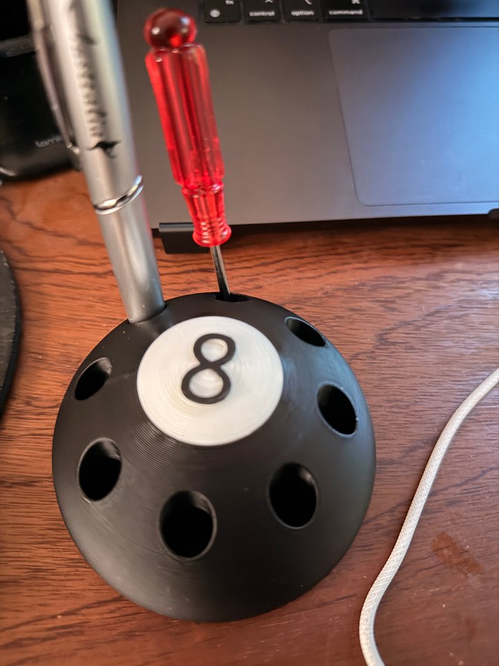 The Ultimate 8-Ball Pen Holder (For Real Players) product image (1)