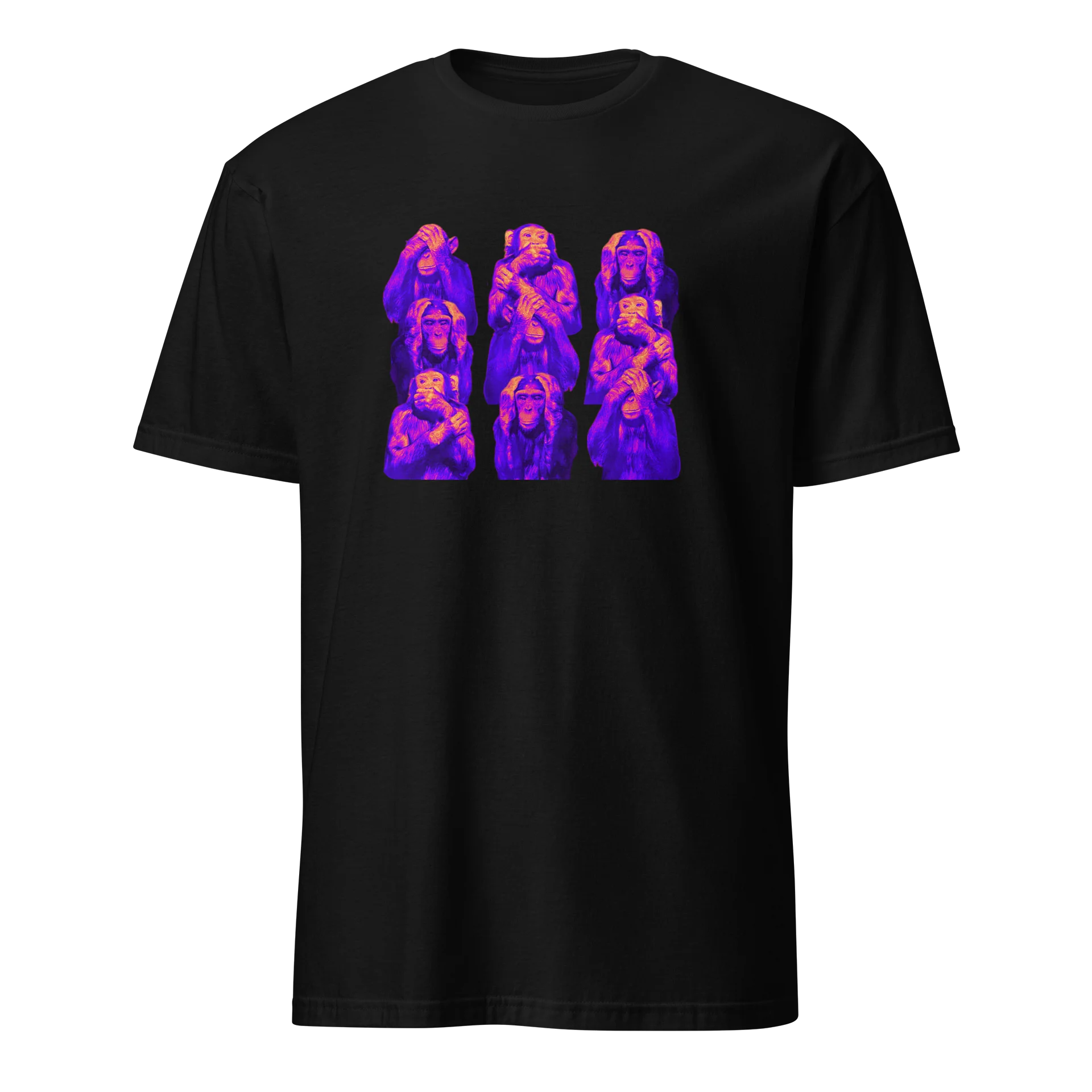 The Wise Monkeys Neon Graphic T-Shirt product image (1)