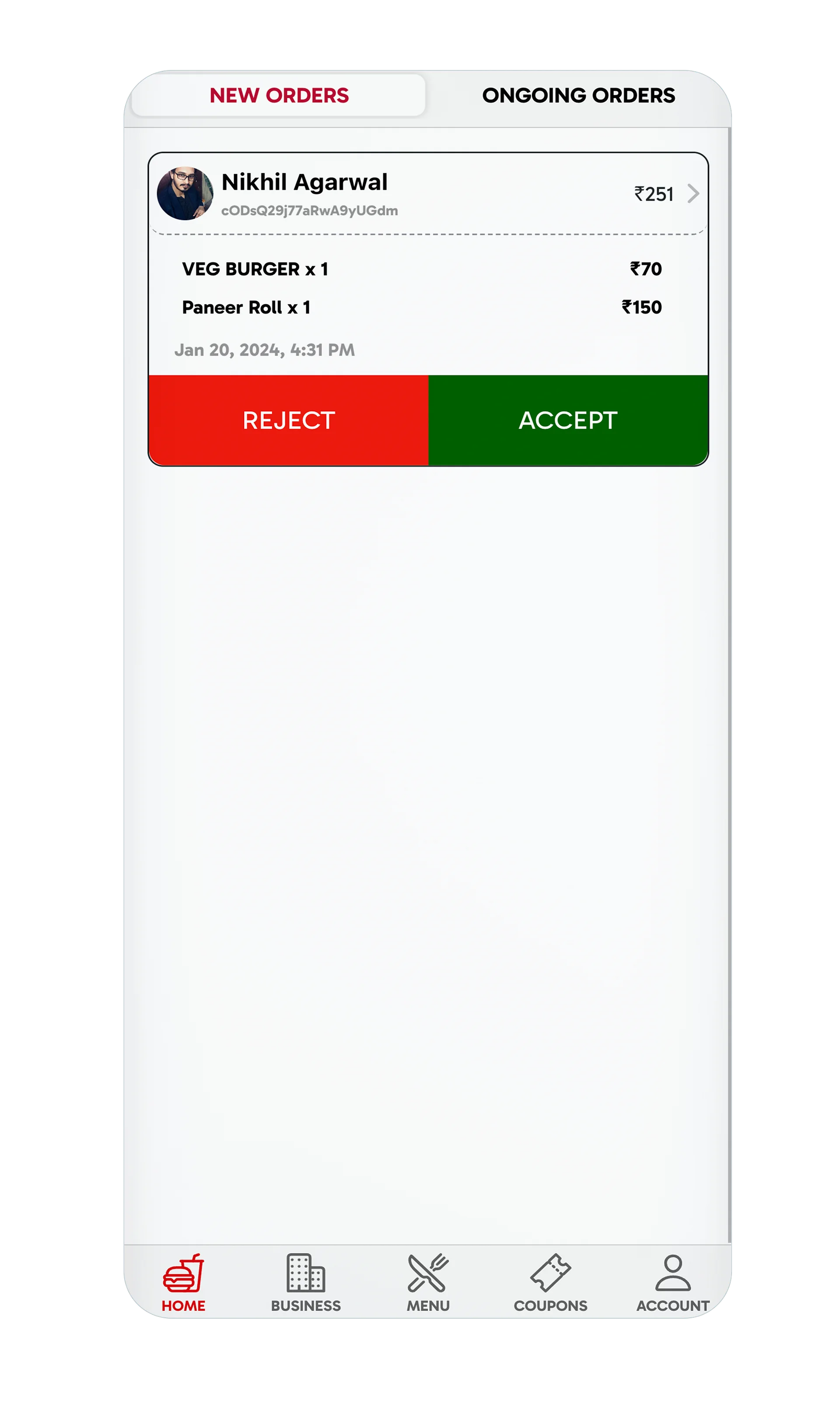 Ionic 8+ Restaurant Food Delivery App UI Template product image (7)