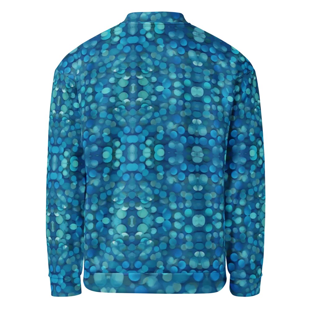 Blue Mosaic Dreams Bomber Jacket product image (3)