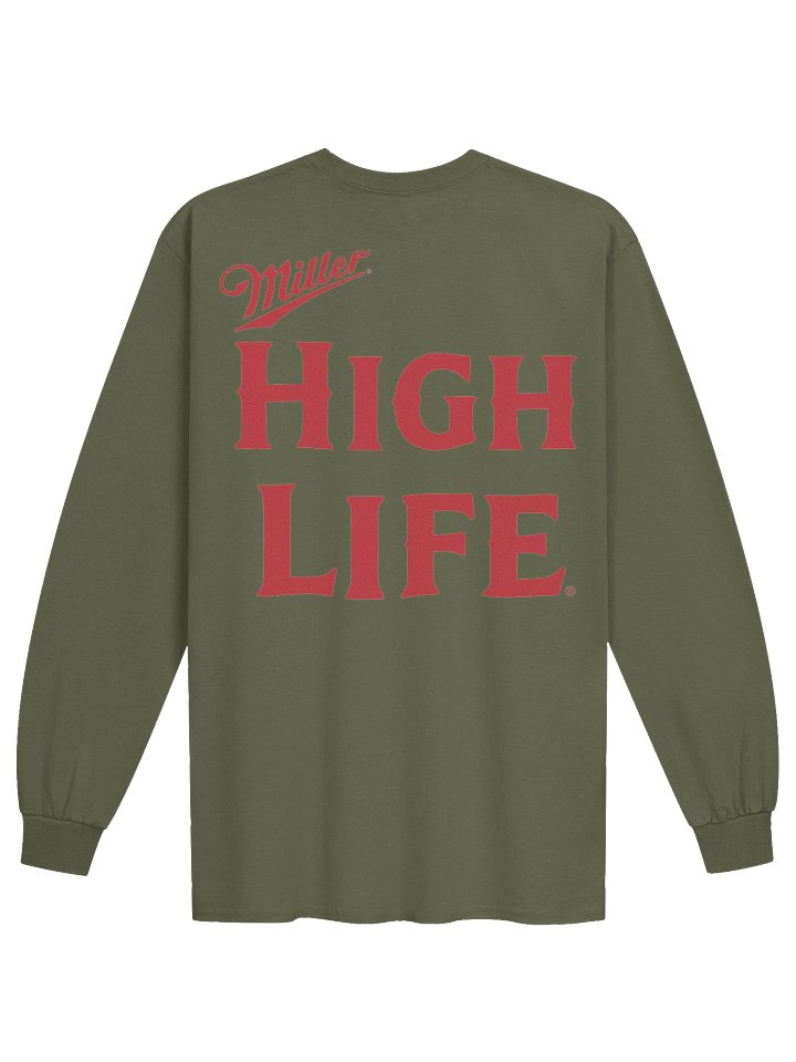 Miller High Life Black Logo Long Sleeve Tee product image (4)