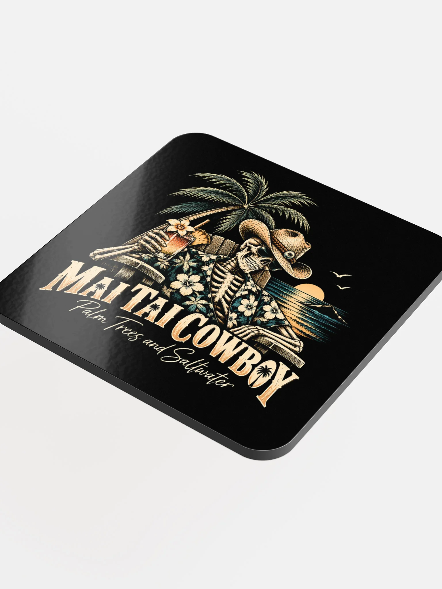 Mia Tai Cowboy Tropical Skeleton Coaster product image (4)