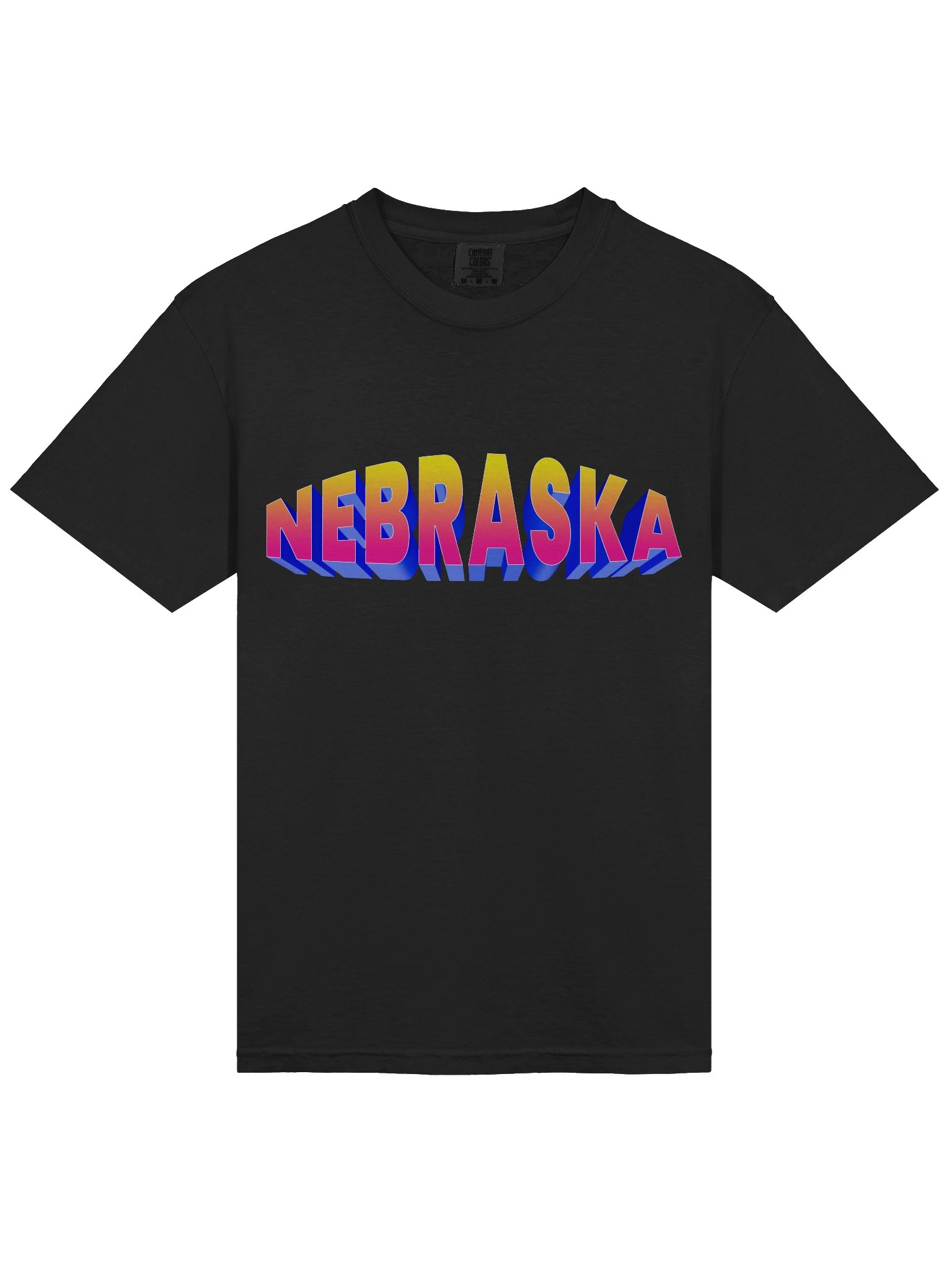 NEBRASKA 3D Gradient Comfort Colors Tee product image (3)