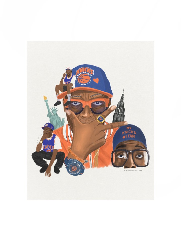 SPIKE LEE :NY KNICKS #1 FAN PRINT product image (1)