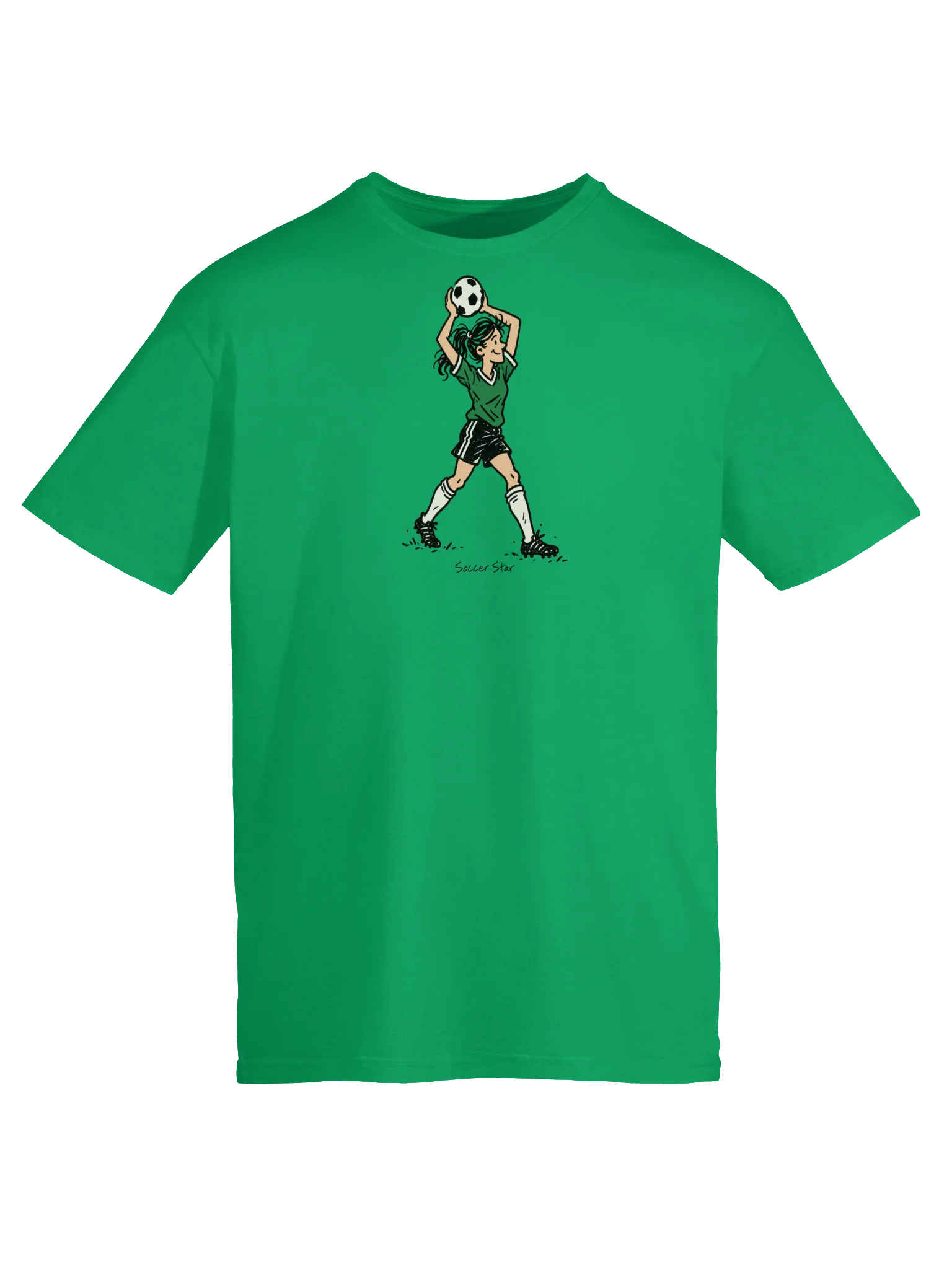 Soccer Star Girl Throw In Tee product image (5)