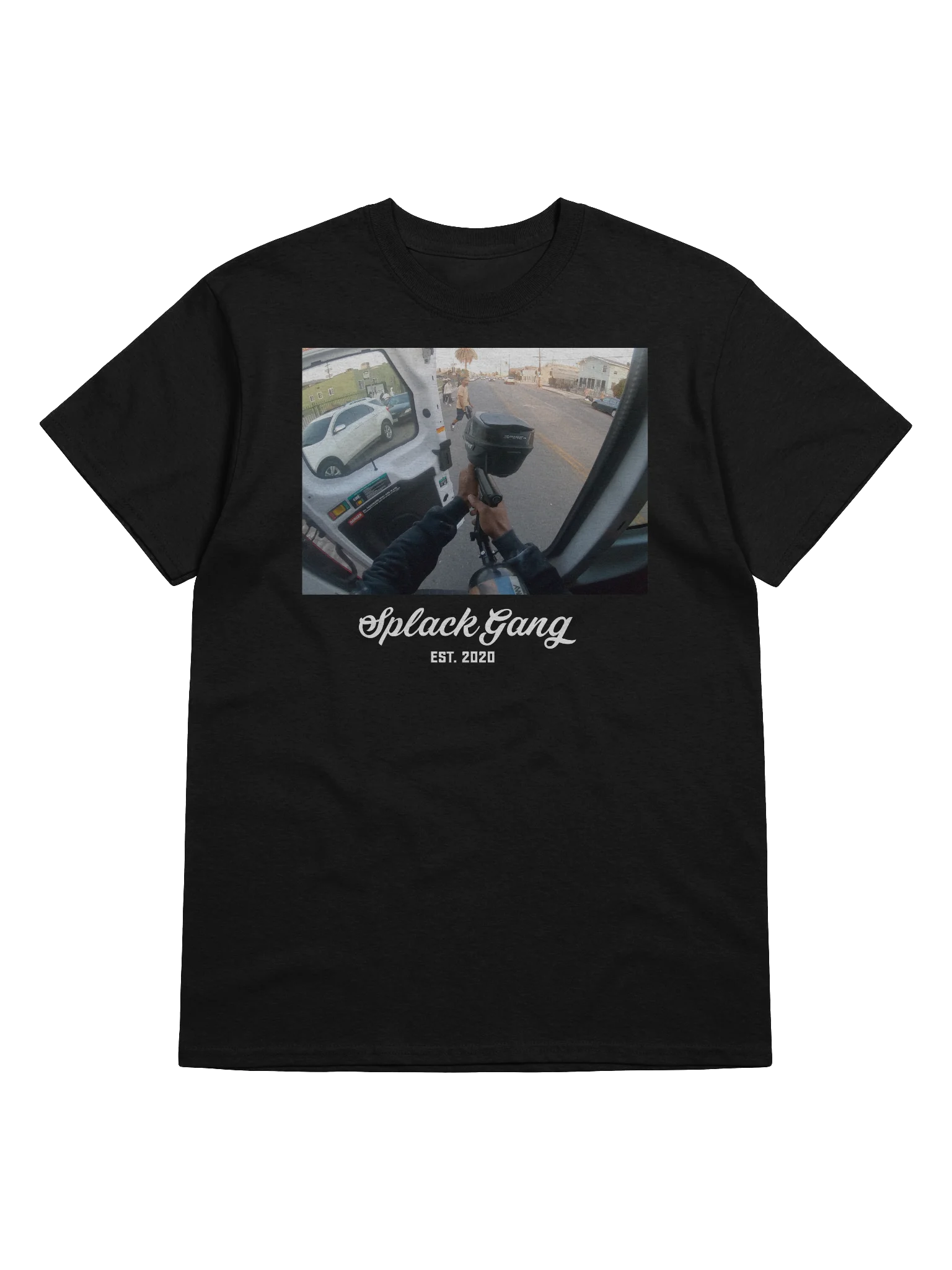 SPLACK GANG GRAPHIC SHIRT - BLACK product image (1)