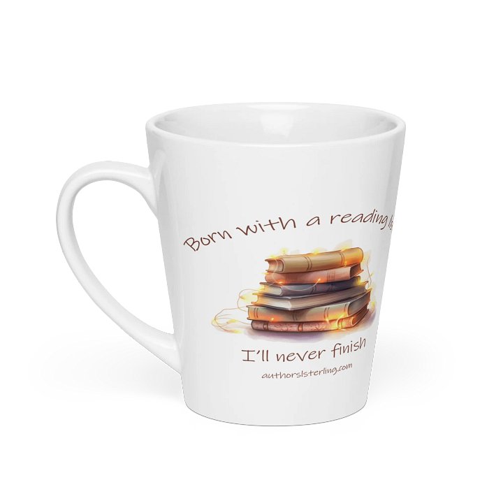 Born with a Reading List Latte Mug product image (1)