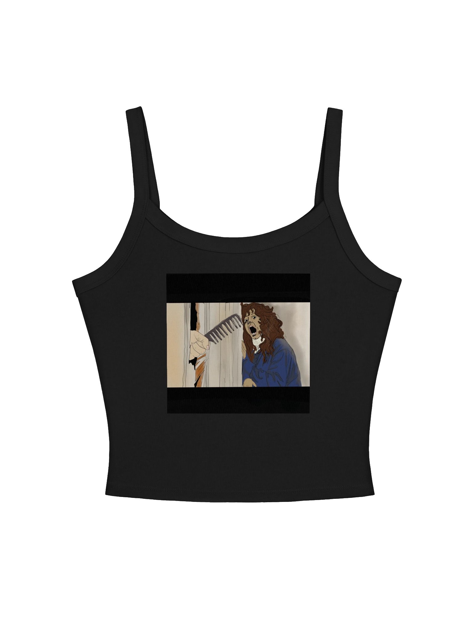 Not the... COMB?!!! — Curly Girl Ribbed Tank product image (1)