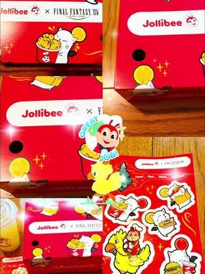 Finally got our hands on the FFXIV Meal at @Jollibee USA! Filled with chickenjoy! #jollibee #finalfantasyxiv #juniepat #twitch #ticklecrew