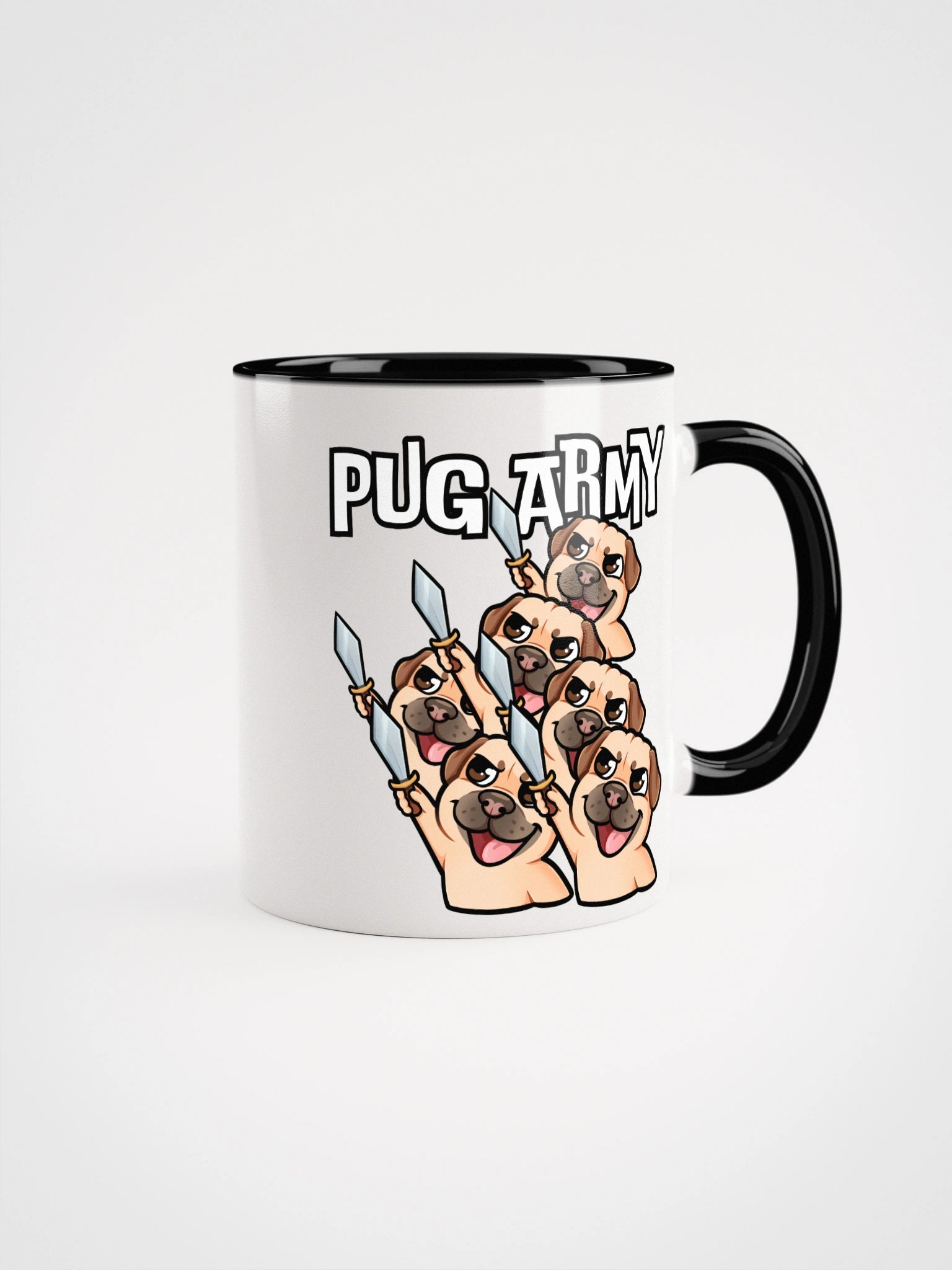 Pug Army - Mug Color Inside product image (2)