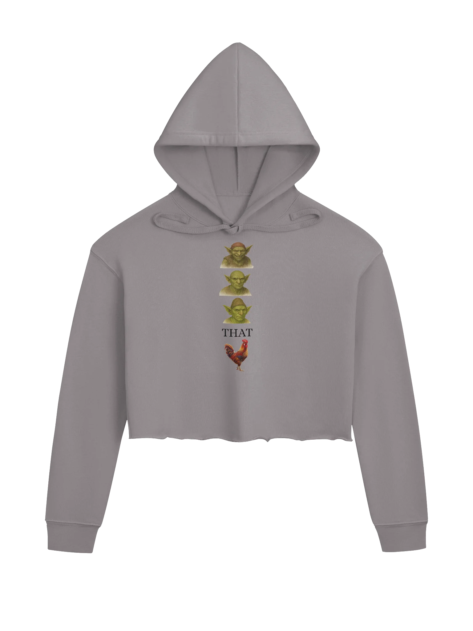 Goblin, Goblin, Goblin, THAT C@#! Crop Hoodie product image (1)