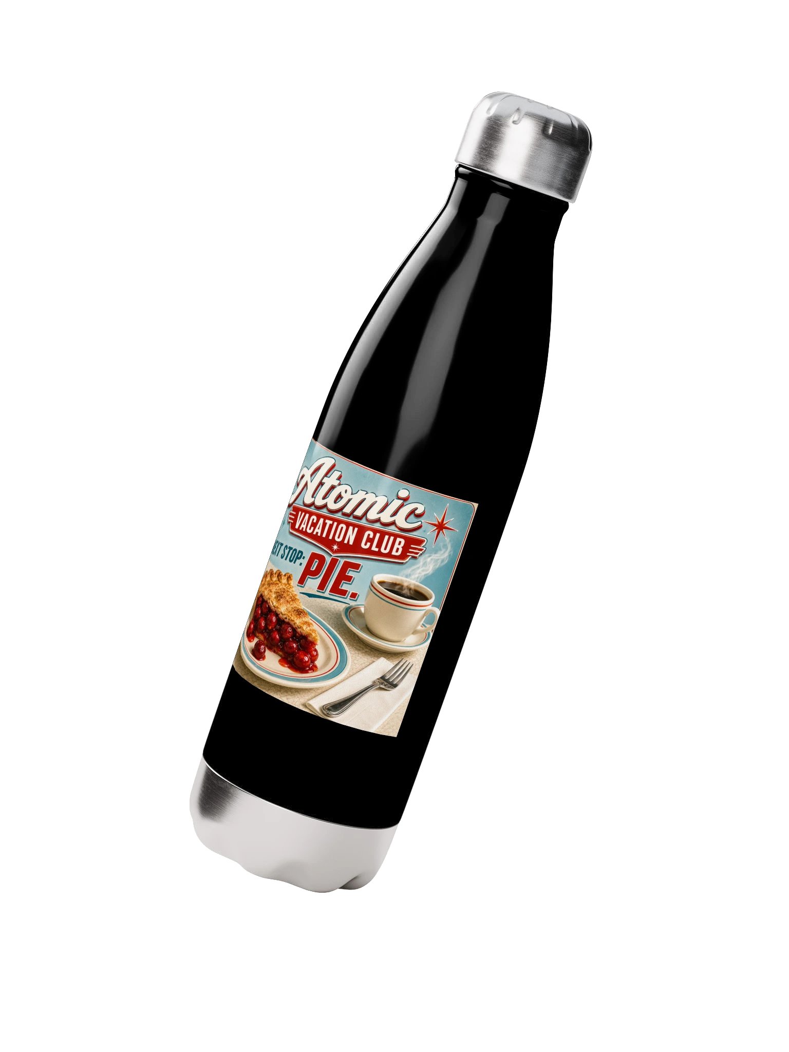 Next Stop: Pie!™ Retro Travel Water Bottle product image (3)