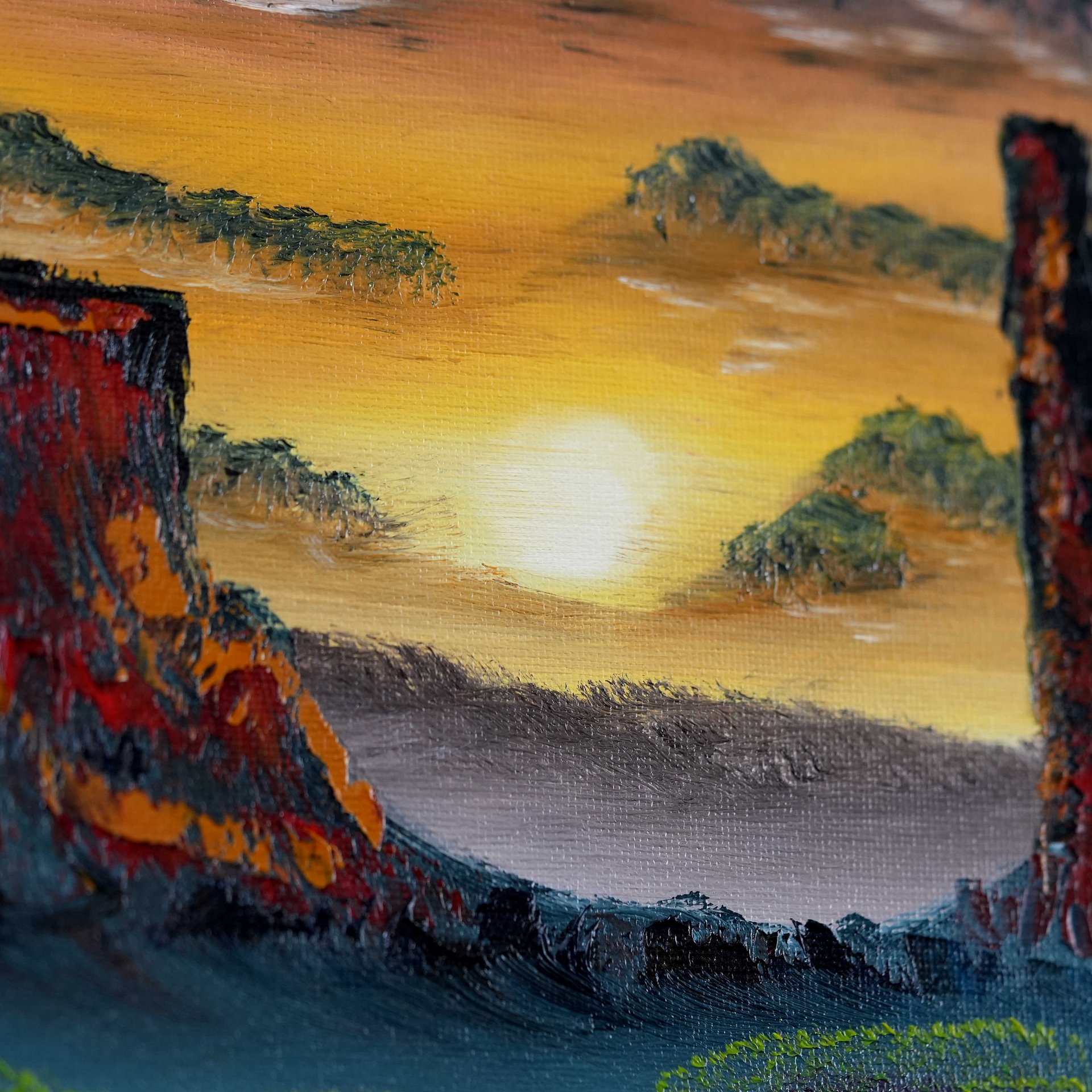 The Canyons River (Original) 12x12 Canvas product image (3)